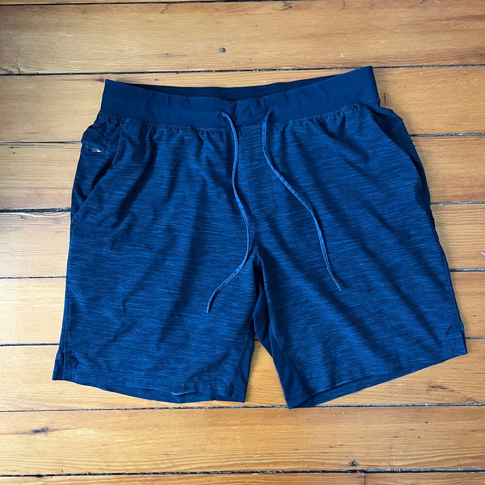Lululemon Men's Pace Breaker Athletic Shorts Heather Blue Marled Extra Large XL